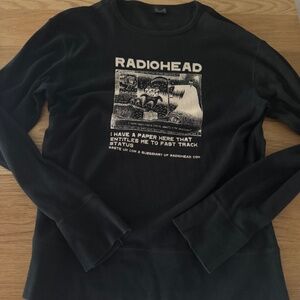 Vintage Radiohead Black Shirt